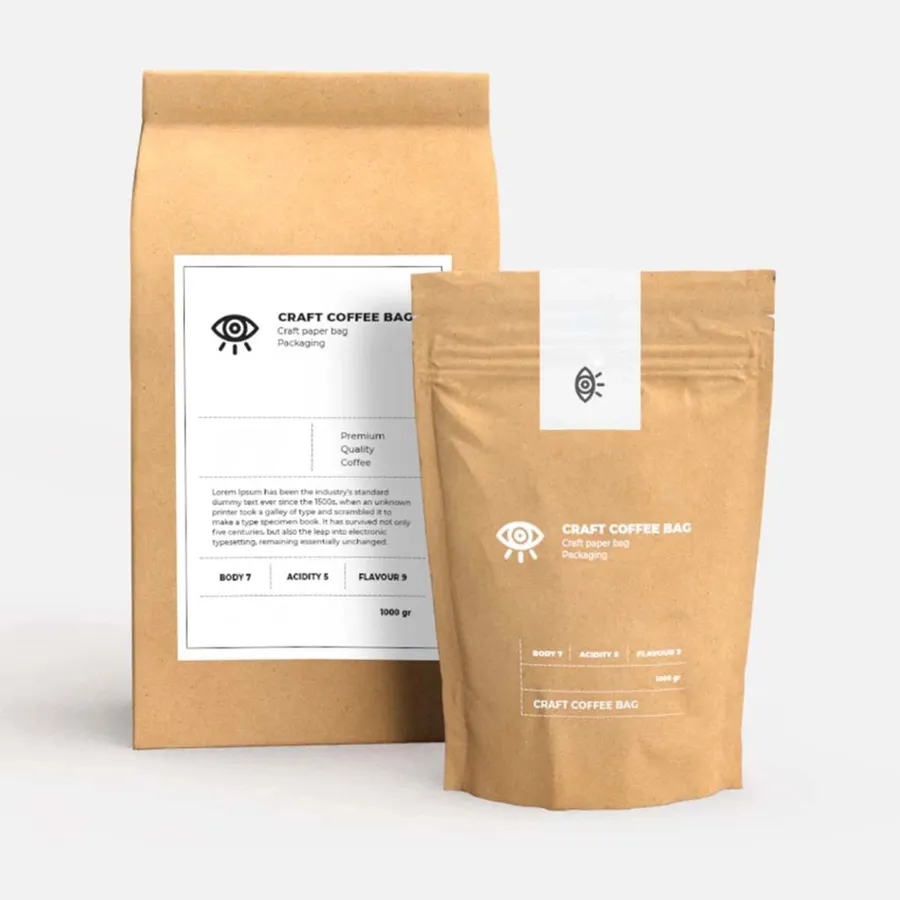 Coffee Pouches with Valve